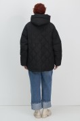 Купить Куртка женская демисезонная с капюшоном черного цвета 1140Ch, фото 22