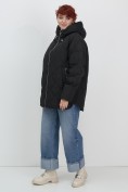 Купить Куртка женская демисезонная с капюшоном черного цвета 1140Ch, фото 13