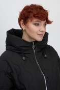 Купить Куртка женская демисезонная с капюшоном черного цвета 1140Ch, фото 14