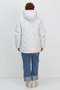 Купить Куртка женская демисезонная с капюшоном серого цвета 1140Sr, фото 12