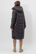 Купить Пальто утепленное женское зимние черного цвета 11608Ch, фото 4
