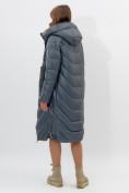 Купить Пальто утепленное женское зимние темно-зеленого цвета 11608TZ, фото 6