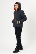 Купить Куртка демисезонная для мальчика темно-серого цвета 1166TC, фото 5