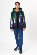 Купить Куртка демисезонная для мальчика темно-зеленого цвета 1168TZ, фото 2
