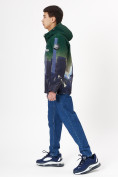 Купить Куртка демисезонная для мальчика темно-зеленого цвета 1168TZ, фото 3