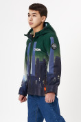 Купить Куртка демисезонная для мальчика темно-зеленого цвета 1168TZ, фото 8