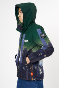 Купить Куртка демисезонная для мальчика темно-зеленого цвета 1168TZ, фото 9