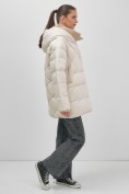 Купить Куртка женская зимняя с капюшоном большого размера бежевого цвета 1170B, фото 11