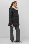 Купить Куртка женская зимняя с капюшоном большого размера черного цвета 1170Ch, фото 13