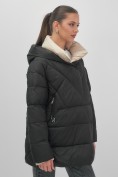 Купить Куртка женская зимняя с капюшоном большого размера черного цвета 1170Ch, фото 16