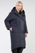 Купить Куртка зимняя женская классическая  темно-серого цвета 118-931_123TC, фото 3