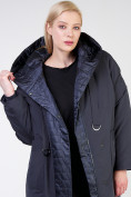 Купить Куртка зимняя женская классическая  темно-серого цвета 118-931_123TC, фото 8