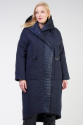 Купить Куртка зимняя женская классическая  темно-синего цвета 118-931_15TS, фото 2