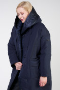 Купить Куртка зимняя женская классическая  темно-синего цвета 118-931_15TS, фото 7