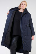 Купить Куртка зимняя женская классическая  темно-синего цвета 118-931_15TS, фото 9