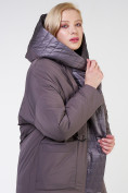 Купить Куртка зимняя женская классическая  коричневого цвета 118-931_36K, фото 6