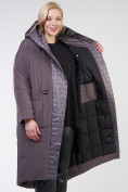 Купить Куртка зимняя женская классическая  коричневого цвета 118-931_36K, фото 9