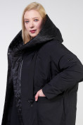 Купить Куртка зимняя женская классическая черного цвета 118-931_701Ch
