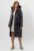 Купить Пальто утепленное женское зимние черного цвета 11816Ch, фото 13