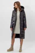 Купить Пальто утепленное женское зимние черного цвета 11816Ch, фото 15
