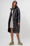 Купить Пальто утепленное женское зимние черного цвета 11816Ch, фото 17