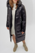 Купить Пальто утепленное женское зимние черного цвета 11816Ch, фото 19