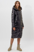 Купить Пальто утепленное женское зимние черного цвета 11816Ch, фото 2
