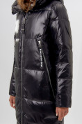 Купить Пальто утепленное женское зимние черного цвета 11816Ch, фото 7