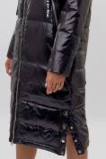 Купить Пальто утепленное женское зимние черного цвета 11816Ch, фото 8