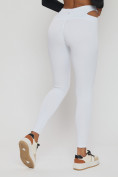 Купить Легинсы спортивные женские белого цвета 11922Bl, фото 12