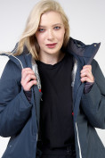 Купить Куртка горнолыжная женская большого размера темно-серого цвета 11982TC, фото 6