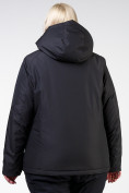Купить Куртка горнолыжная женская большого размера черного цвета 11982Ch, фото 4
