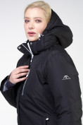 Купить Куртка горнолыжная женская большого размера черного цвета 11982Ch, фото 7
