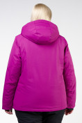 Купить Куртка горнолыжная женская большого размера фиолетового цвета 11982F, фото 13