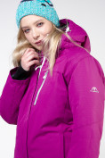 Купить Куртка горнолыжная женская большого размера фиолетового цвета 11982F, фото 7