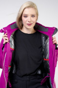 Купить Костюм горнолыжный женский большого размера фиолетового цвета 011982F, фото 13
