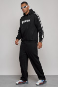 Купить Спортивный костюм мужской трикотажный демисезонный черного цвета 120007Ch, фото 2
