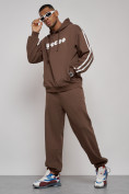Купить Спортивный костюм мужской трикотажный демисезонный коричневого цвета 120007K, фото 21