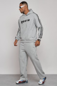 Купить Спортивный костюм мужской трикотажный демисезонный серого цвета 120007Sr, фото 2