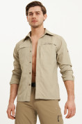 Купить Рубашка классическая мужская бежевого цвета 12001B, фото 2