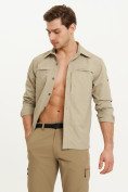 Купить Рубашка классическая мужская бежевого цвета 12001B, фото 9