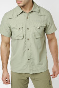 Купить Рубашка классическая мужская бежевого цвета 12003B, фото 2