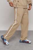Купить Спортивный костюм мужской трикотажный демисезонный бежевого цвета 12006B, фото 9