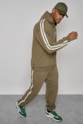 Купить Спортивный костюм мужской трикотажный демисезонный цвета хаки 12006Kh, фото 18