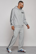 Купить Спортивный костюм мужской трикотажный демисезонный серого цвета 12006Sr, фото 3