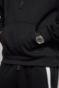 Купить Спортивный костюм мужской трикотажный демисезонный черного цвета 12008Ch, фото 14