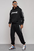 Купить Спортивный костюм мужской трикотажный демисезонный черного цвета 12008Ch, фото 2