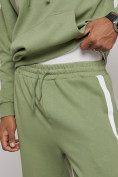 Купить Спортивный костюм мужской трикотажный демисезонный зеленого цвета 12008Z, фото 18