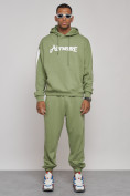 Купить Спортивный костюм мужской трикотажный демисезонный зеленого цвета 12008Z, фото 4