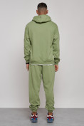 Купить Спортивный костюм мужской трикотажный демисезонный зеленого цвета 12008Z, фото 7